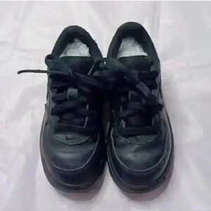 Nike Air Force  Black Lace-Up Sneakers
